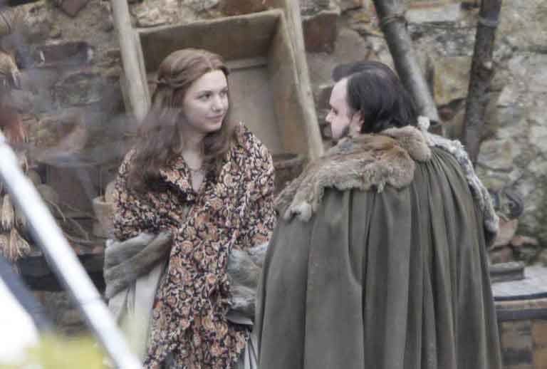 Sam y Gilly en el rodaje de Juego de Tronos