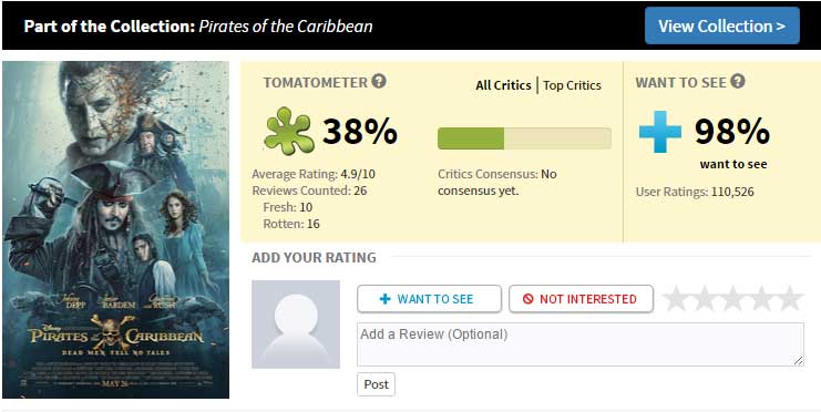 piratas del caribe 5