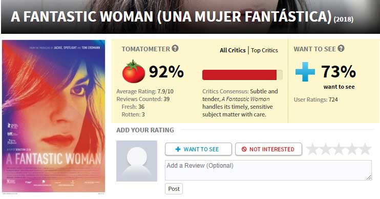 una mujer fantástica