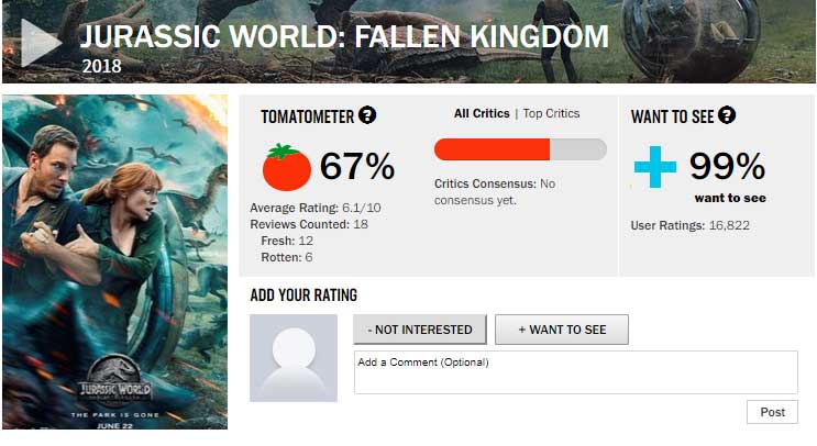jurassic world reino caído